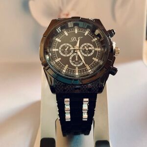 Black on Black Chronograph Watch